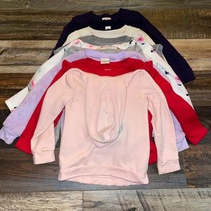 Girls 4T sweatshirt/sweater bundle